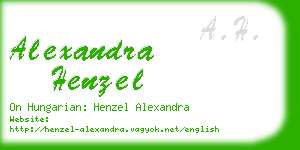 alexandra henzel business card